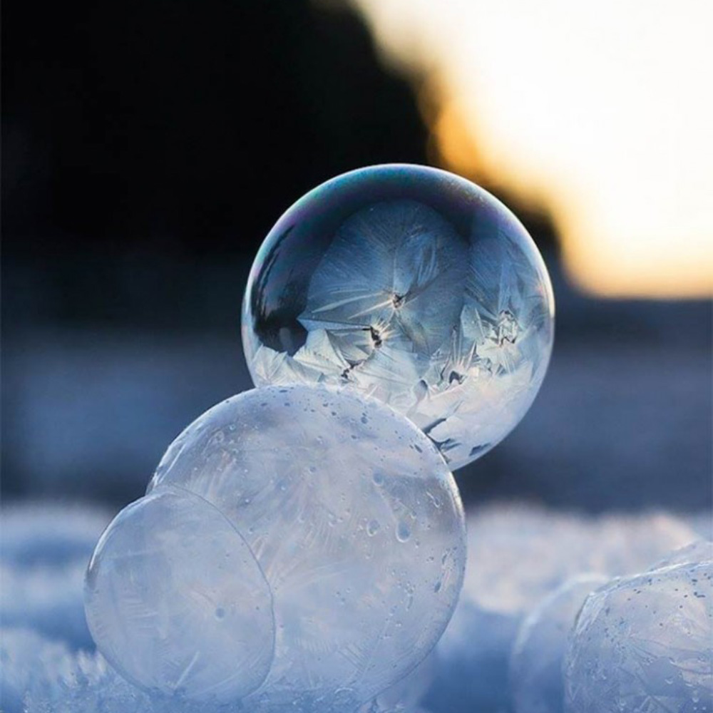 bulles glacées
